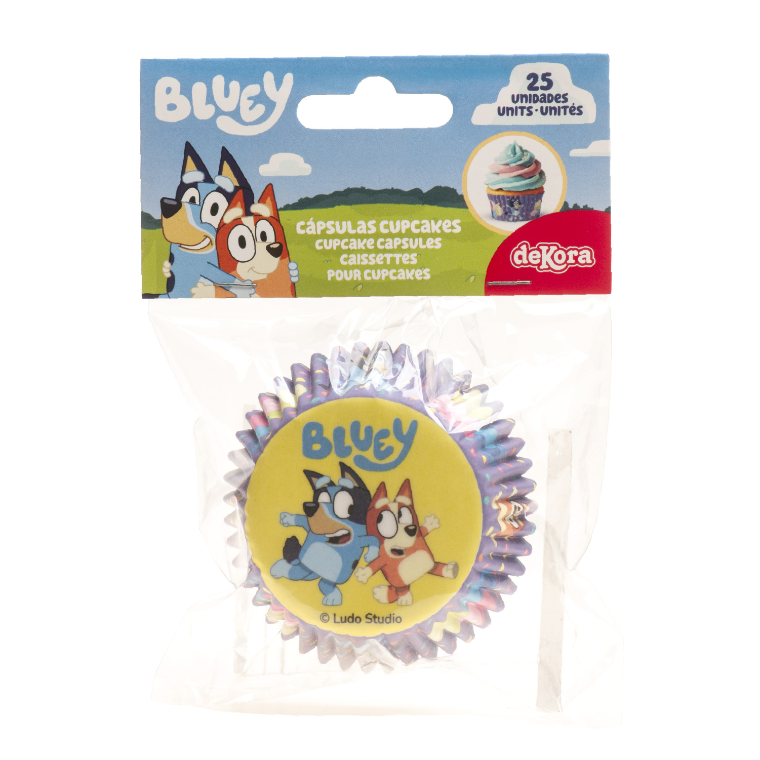 Bluey & Bingo Muffinförmchen – 25 Stück Ø 5 cm