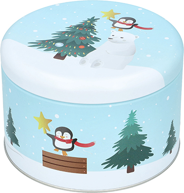 Gebäckdosen-Set „Christmas Decoration“ – rund, groß (L + XL)