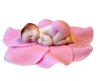 Zuckerfigur Baby rosa