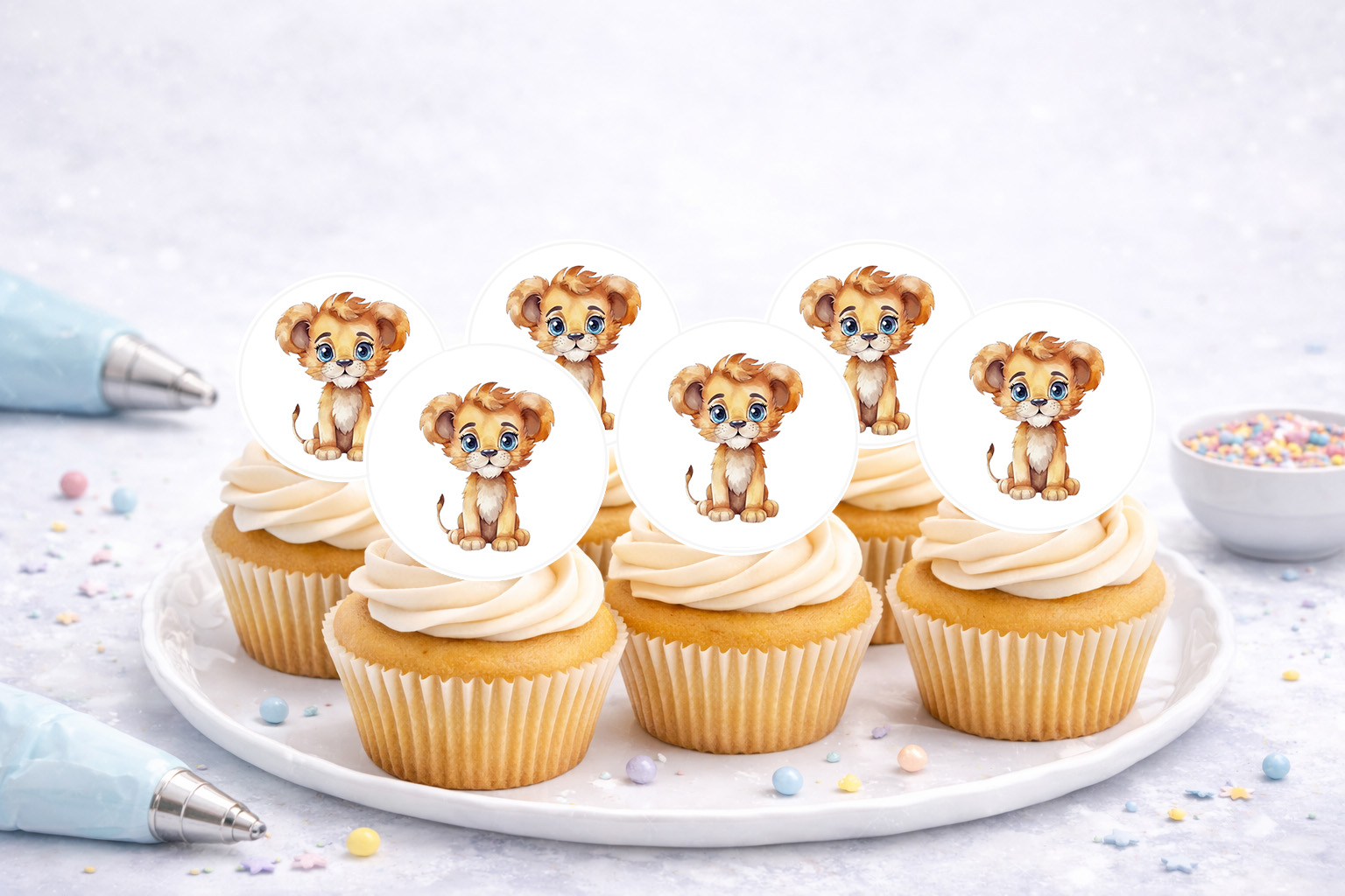 Muffinaufleger Löwe