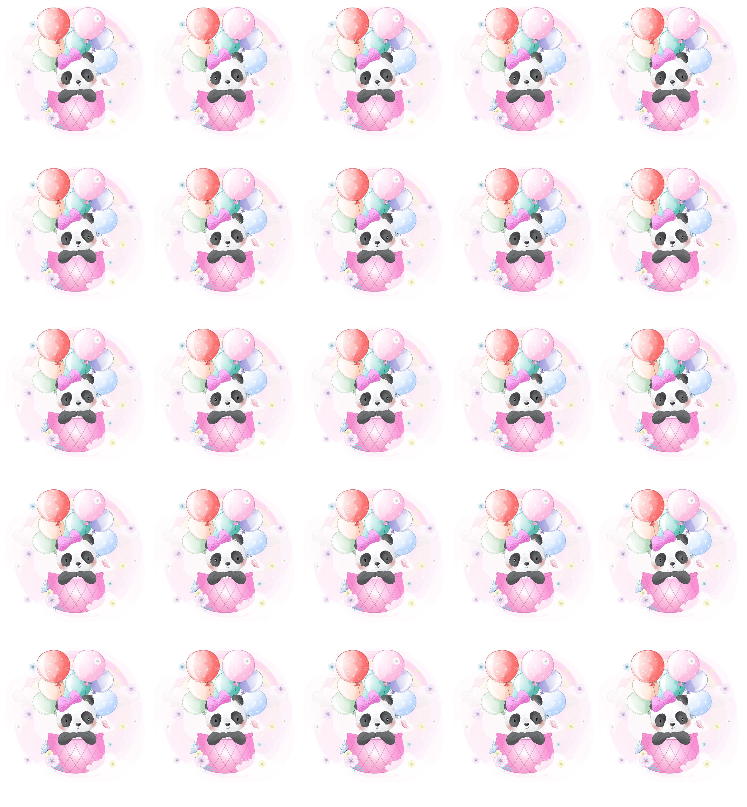 Muffinaufleger Panda