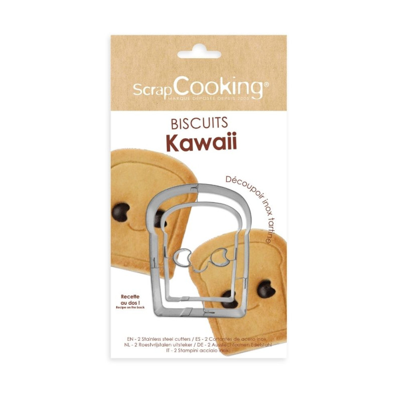 Kawaii Ausstecher Brioche 2-in-1 – Edelstahl