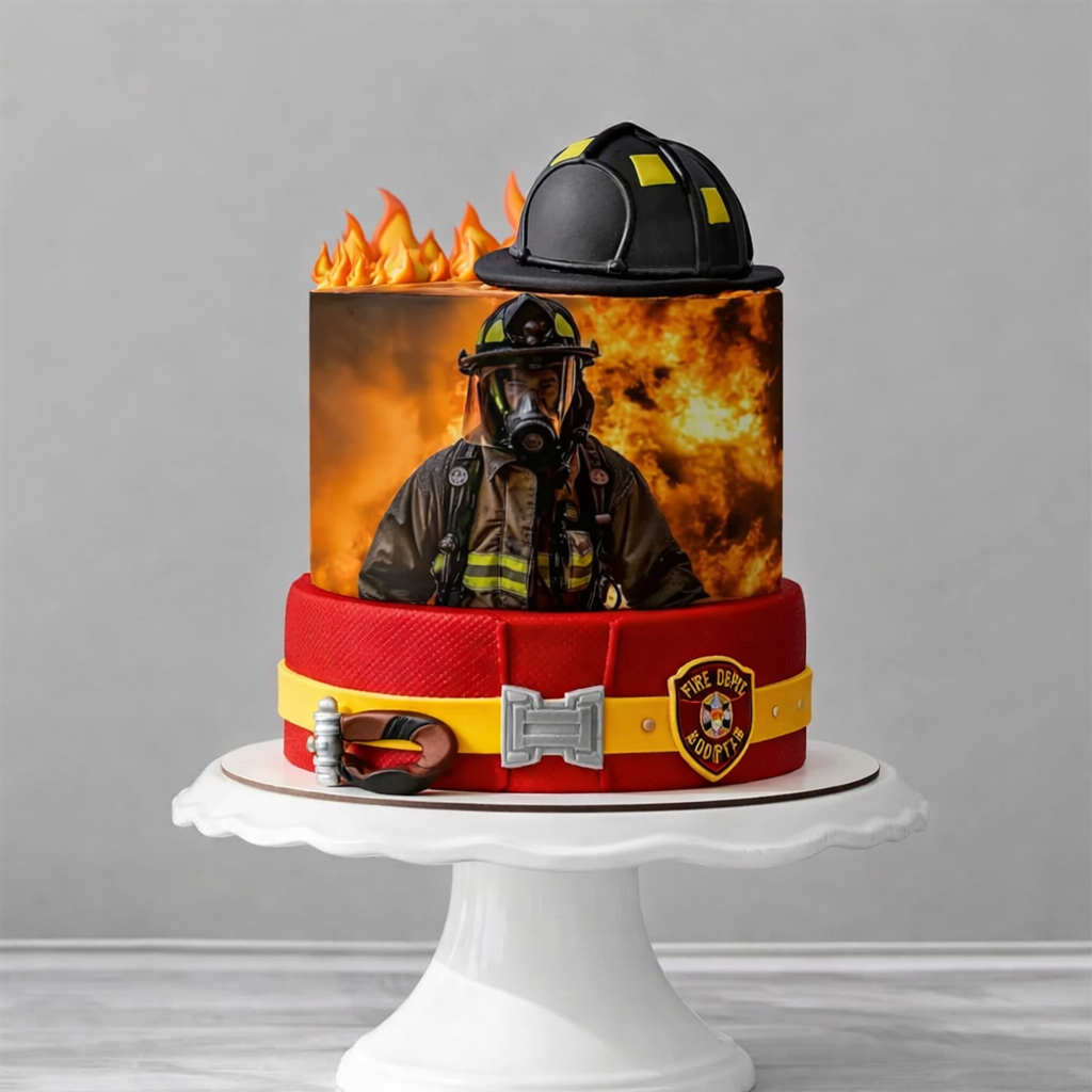Deko Fondant Feuerwehr