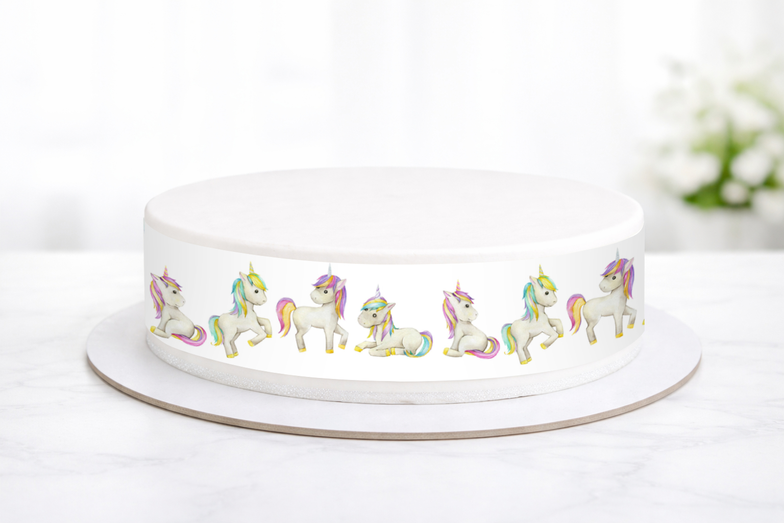 Tortenband Einhorn