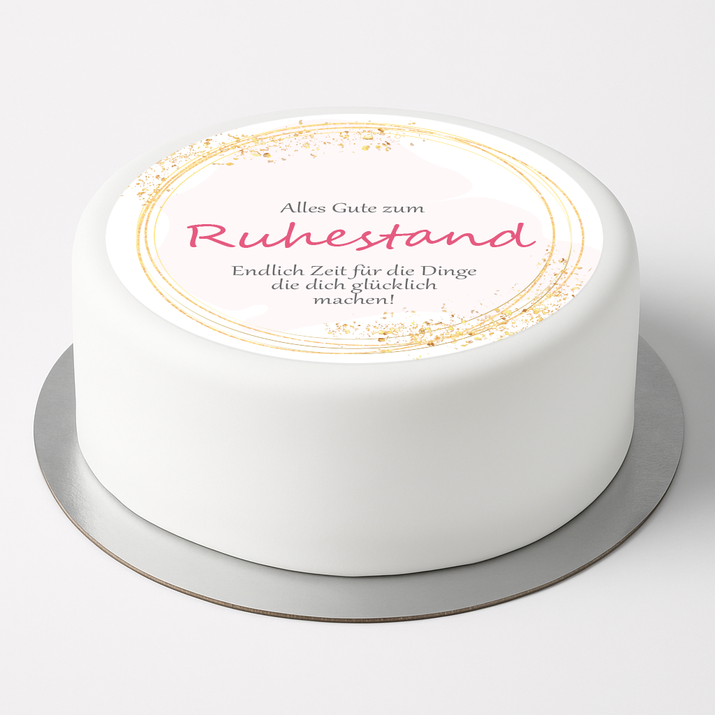 Tortenaufleger Ruhestand