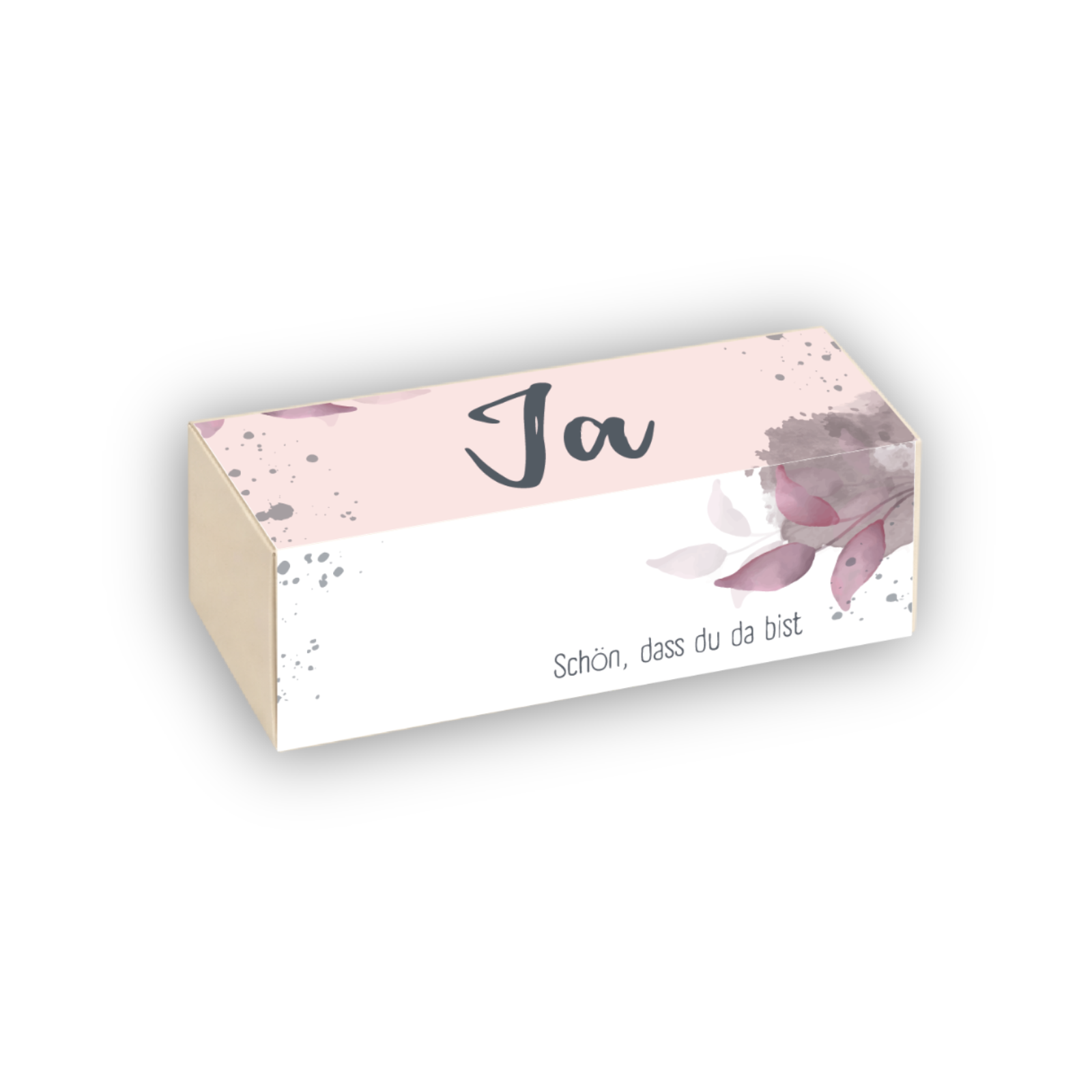 Pralinenverpackung „Ja“ – elegante Geschenkverpackung für Pralinen - 3er Set