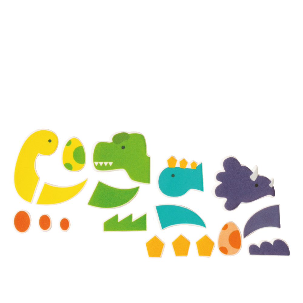 Zuckerdekoration Dinosaurier 2D – 18-tlg. Set für Muffins, Cupcakes und kleine Torten