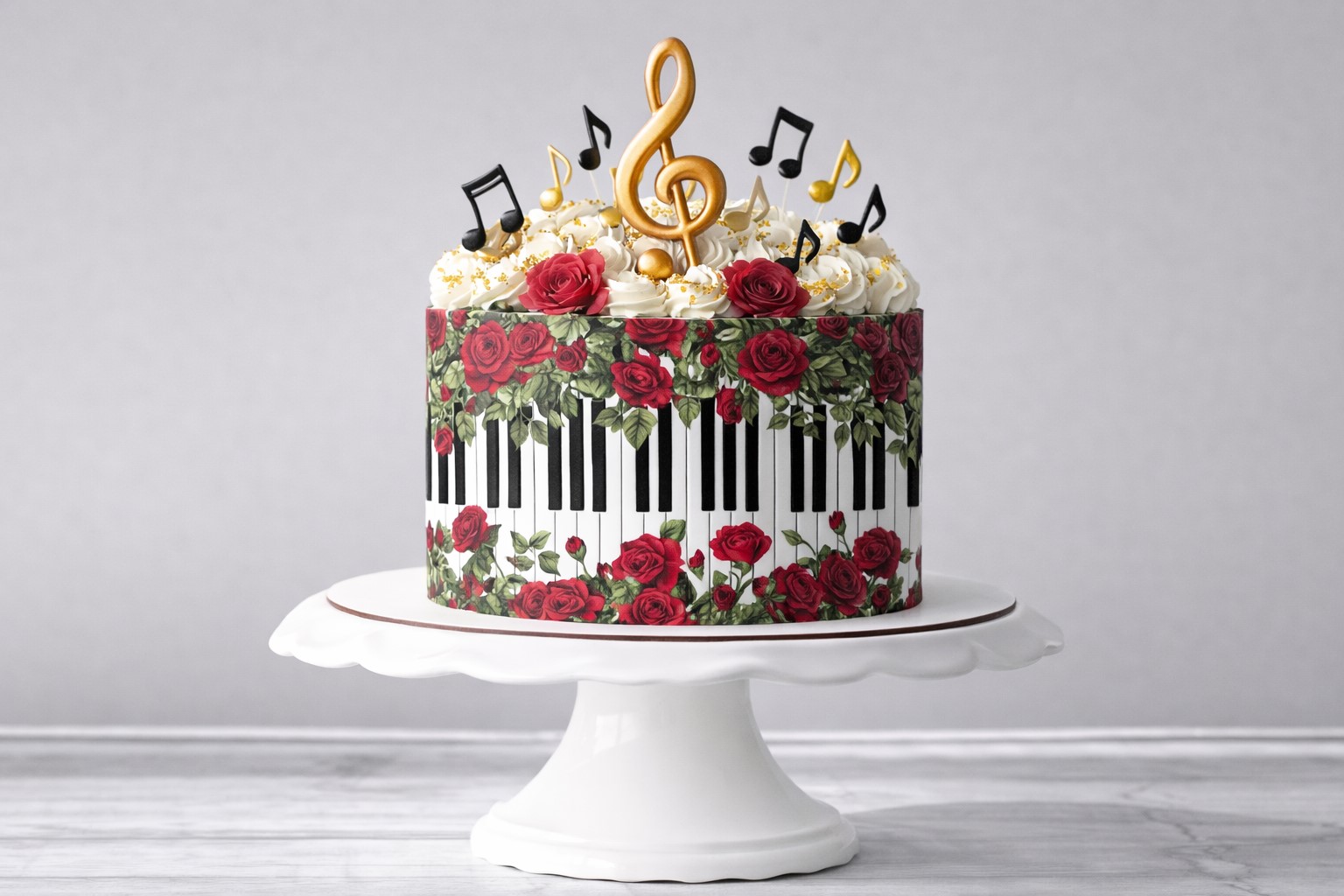 Deko Fondant Klavier