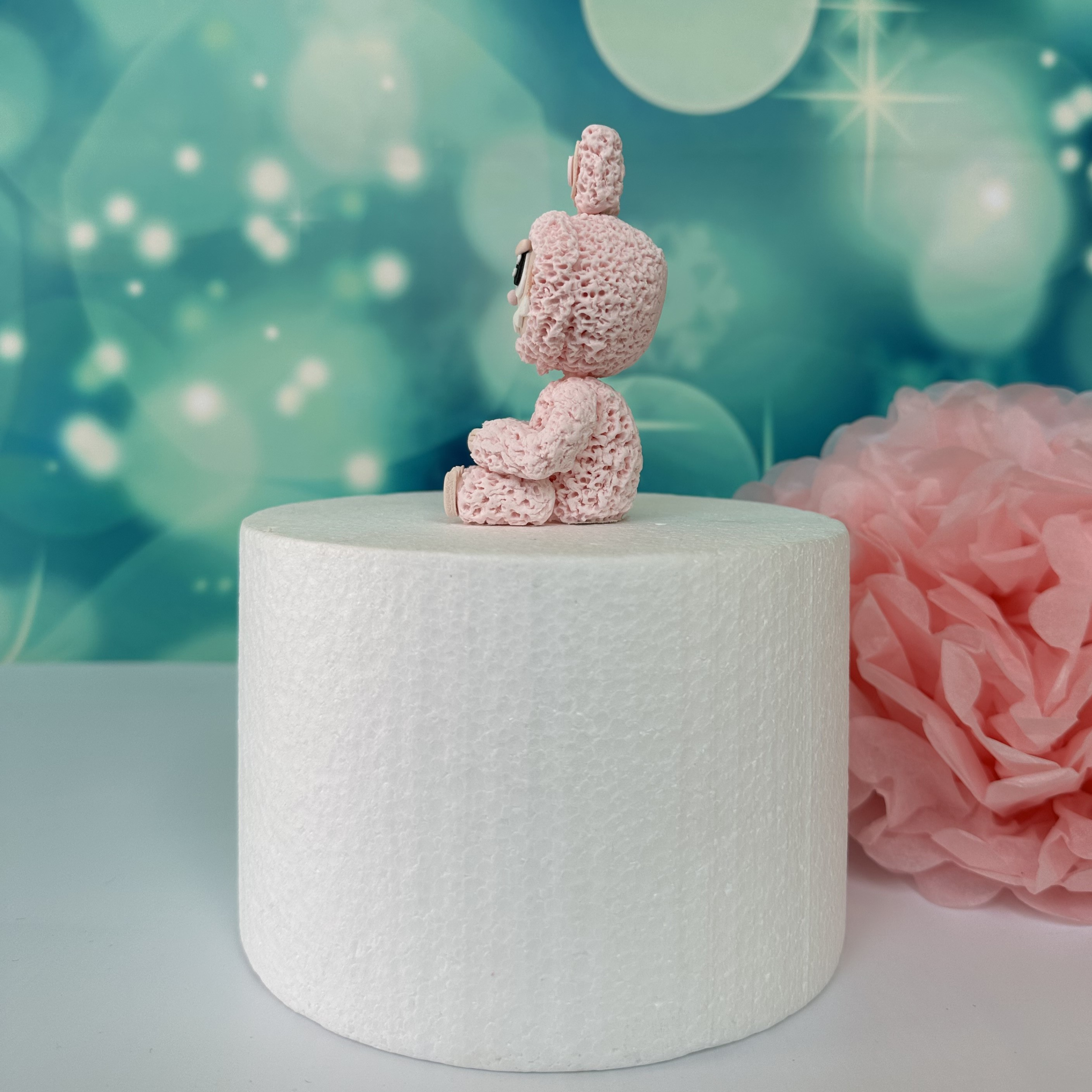 Tortenfigur kleines Monster / rosa