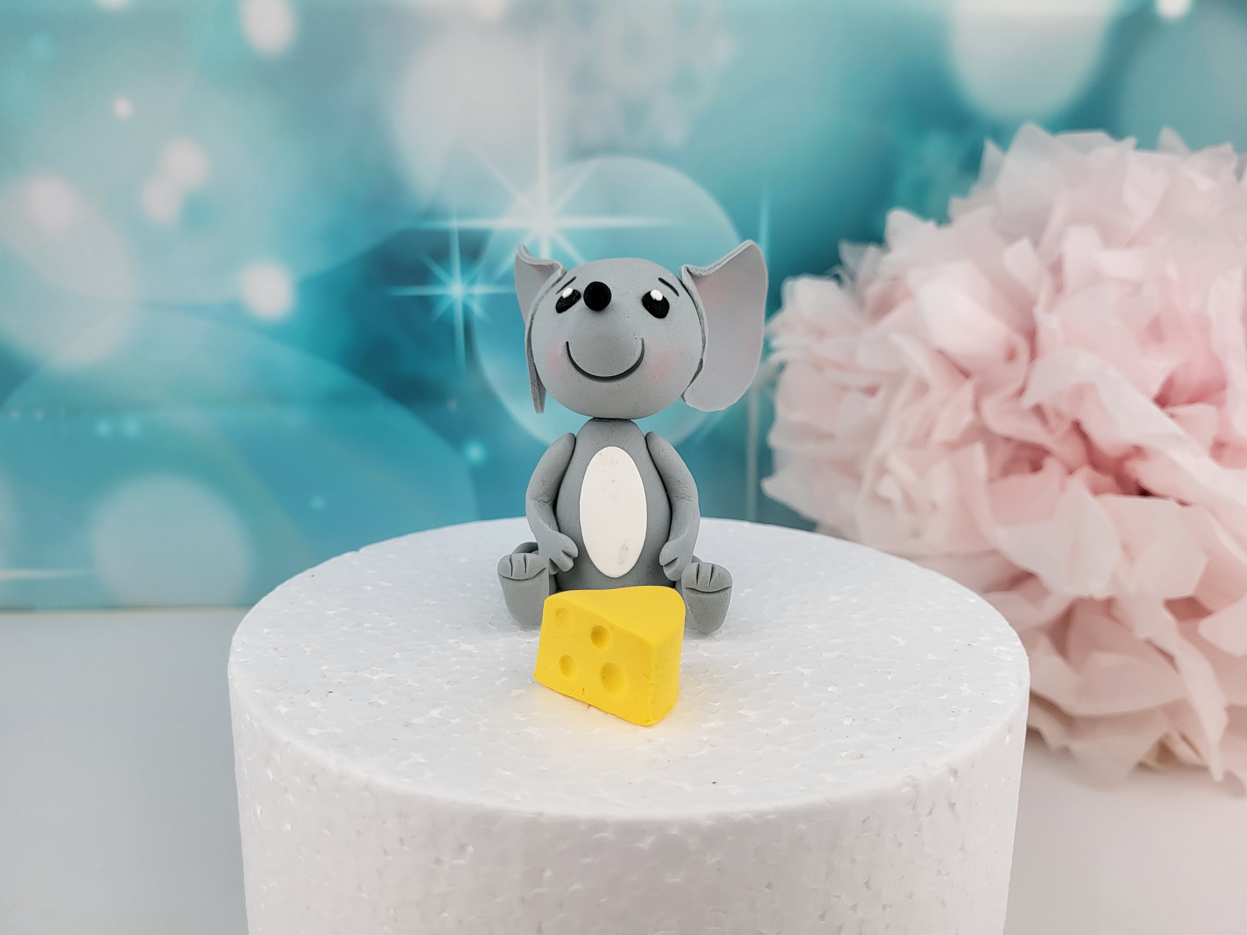 Tortenfigur Maus mit Käse Tortenfigur Maus mit Käse