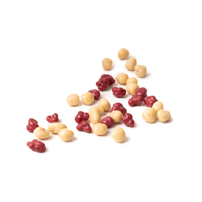 Zotter Schokolade Himbeer & Weiße Choco Kakaonibs