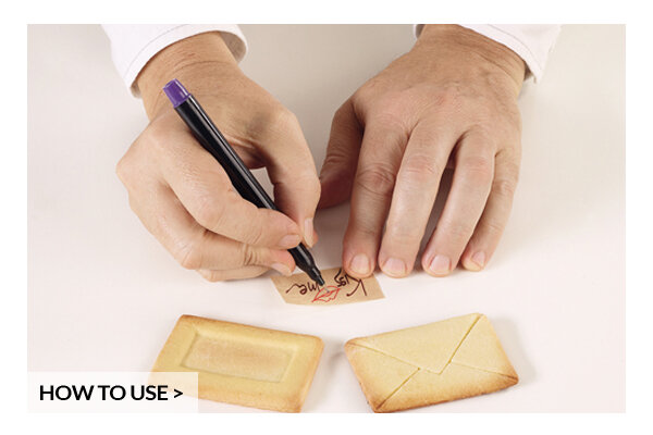 SURPRISE – Ausstecher in Briefumschlag-Form + 80 Zettelchen 