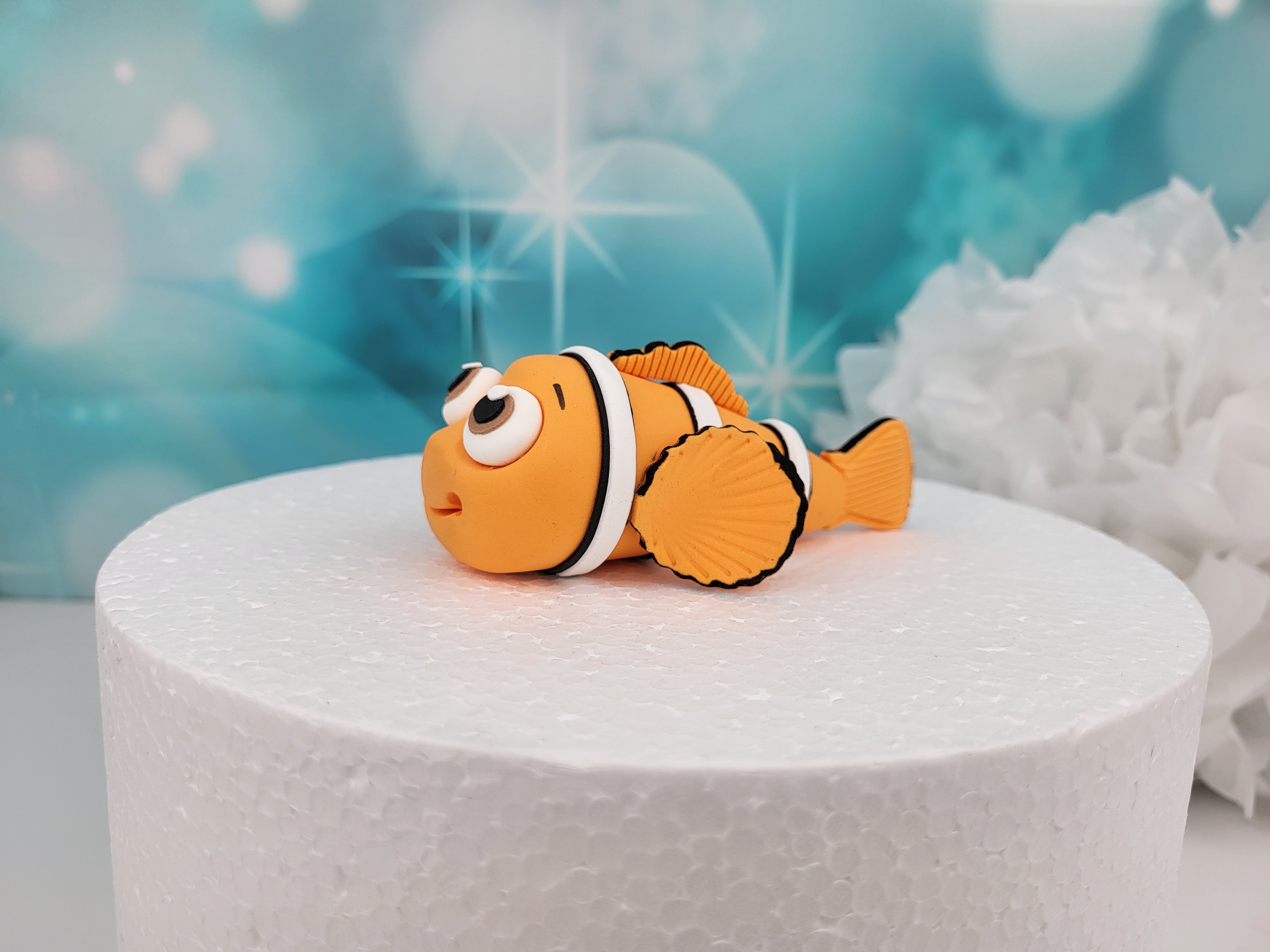 Tortenfigur Fisch aus Zuckermasse - Nemo