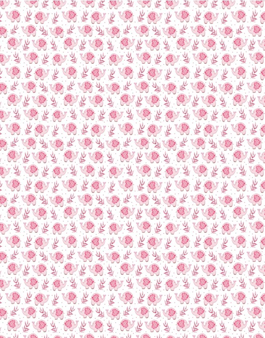 Schokoladen Transferfolie Abziehfolie Elefanten Rosa