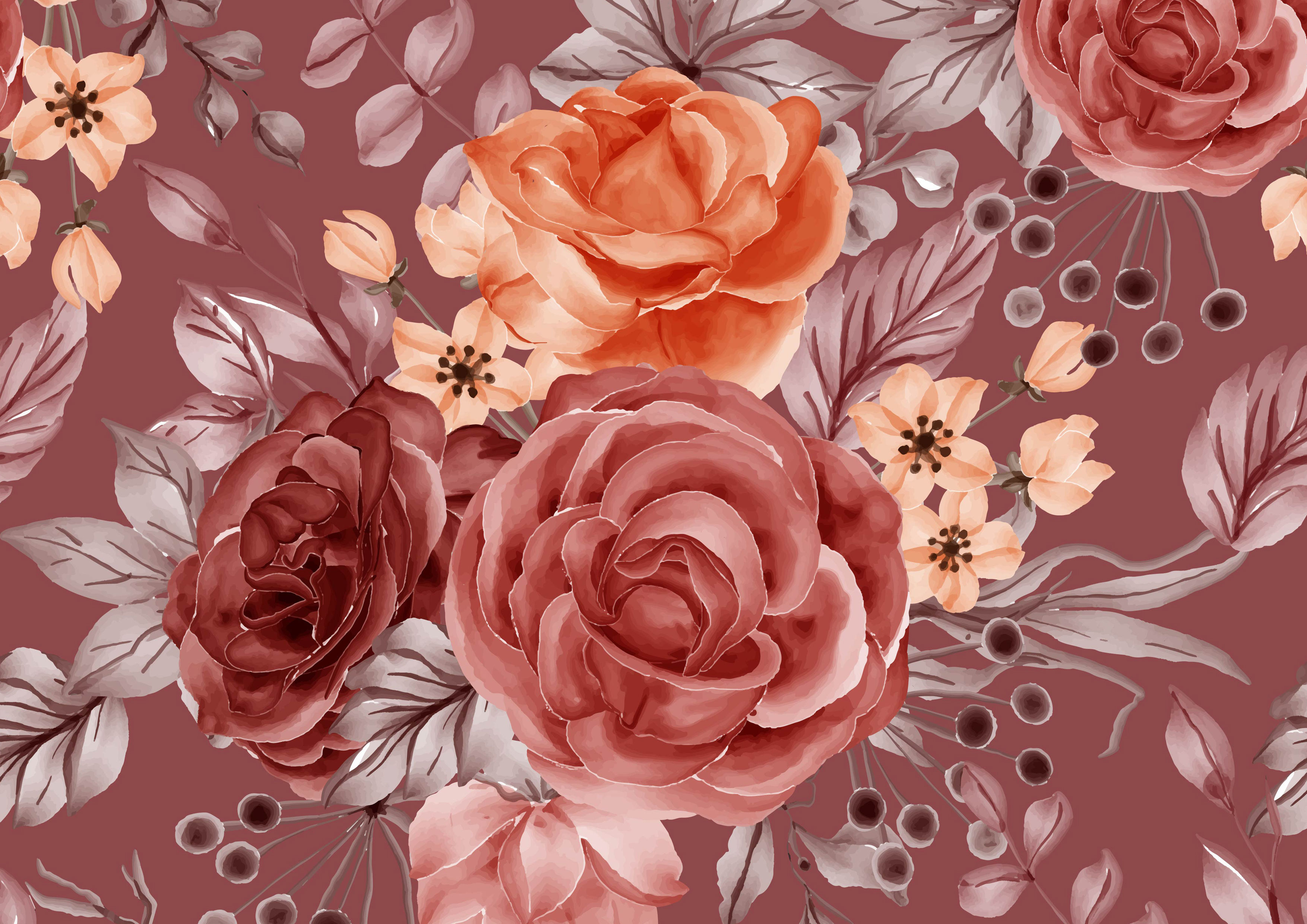 Rouladendekor Blumen