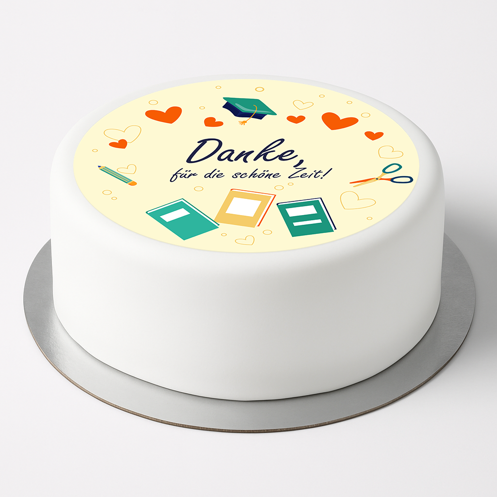 Tortenaufleger Abschluss Lehrer