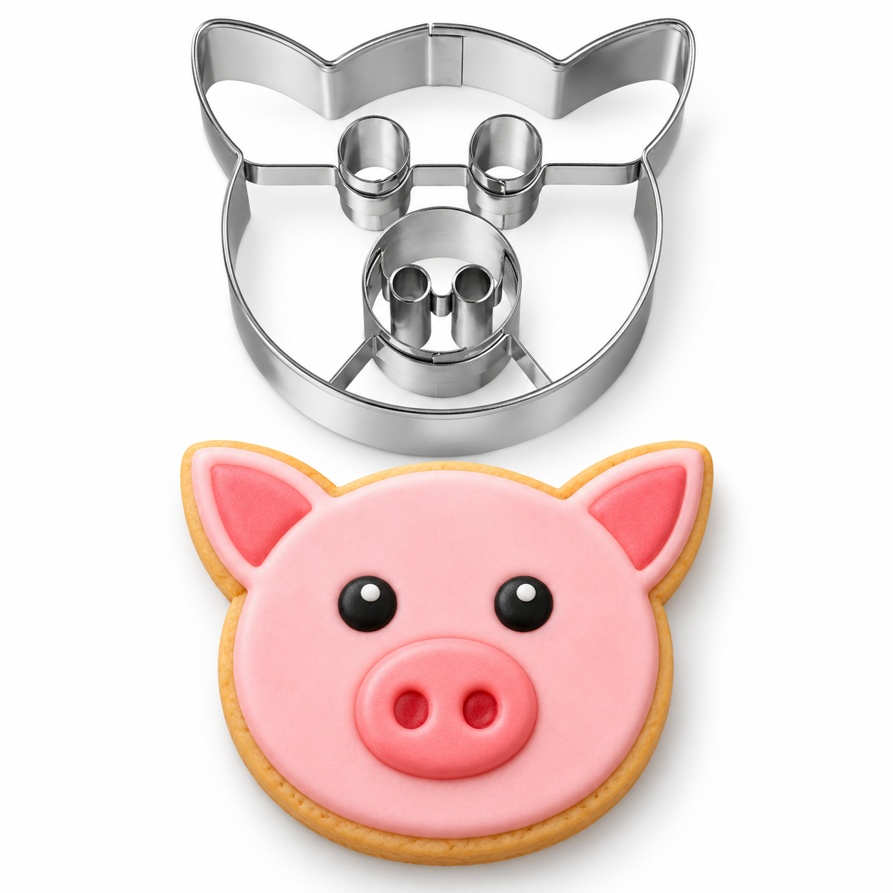 Ausstechform Schweineschnute mit Prägung A14