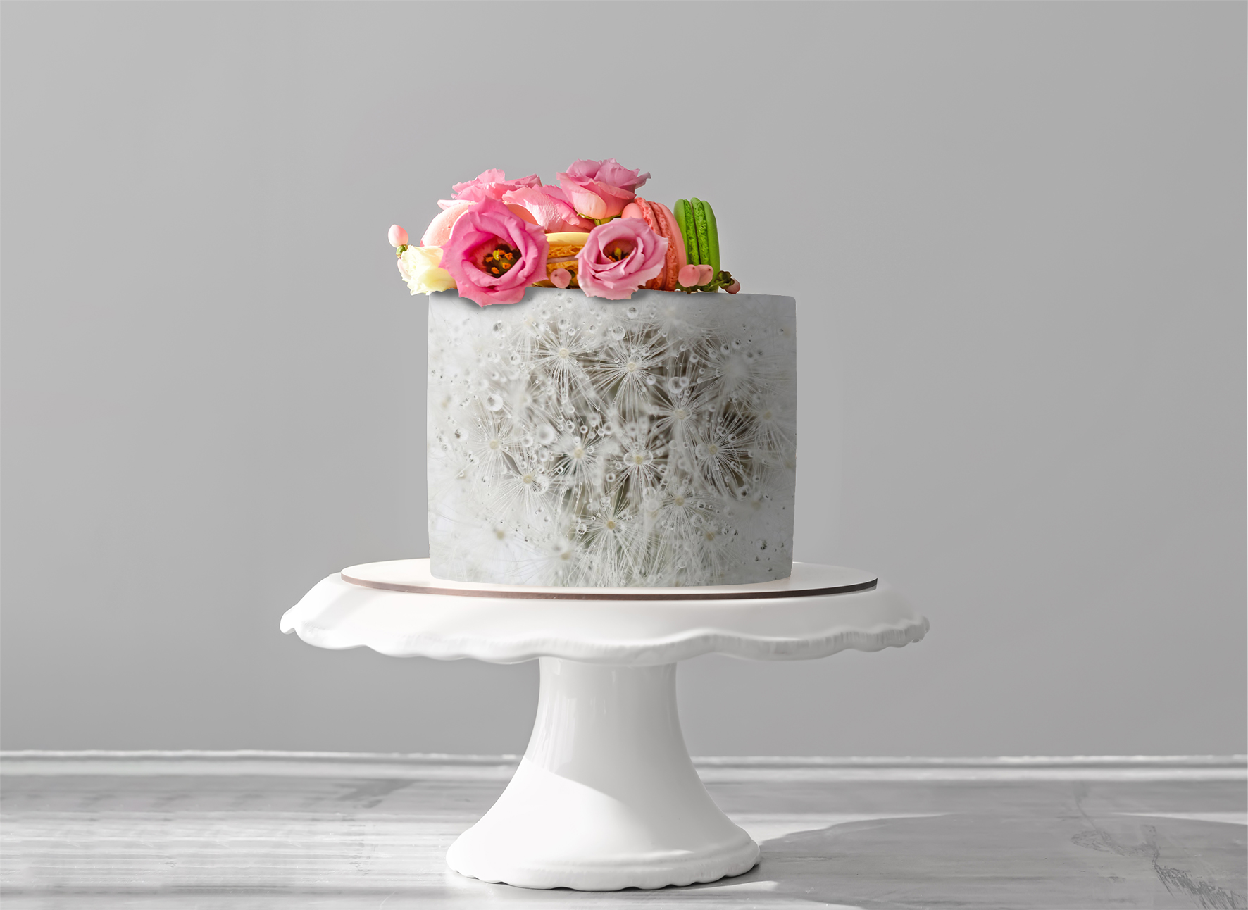Deko Fondant Pusteblume