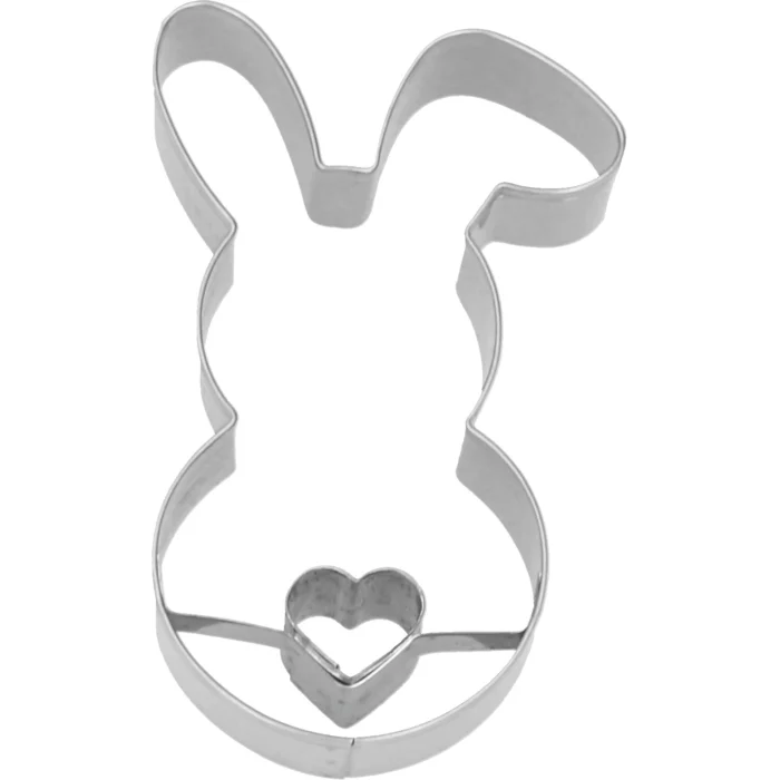 Ausstechform Hase mit Herz 7,5 cm