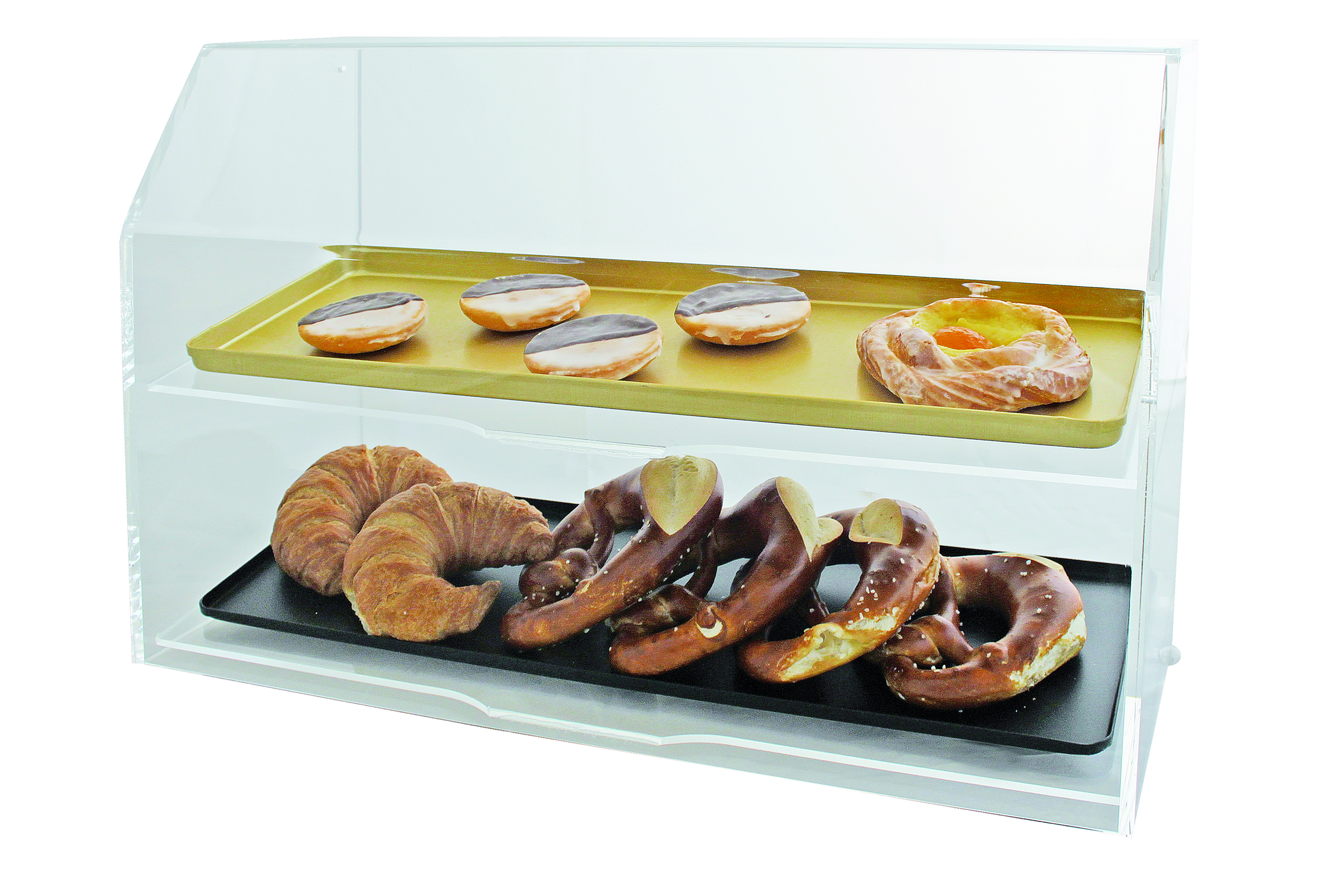 Acryl-Vitrine für 2 Bleche – 200 x 600 mm – 635 x 260 x 400 mm