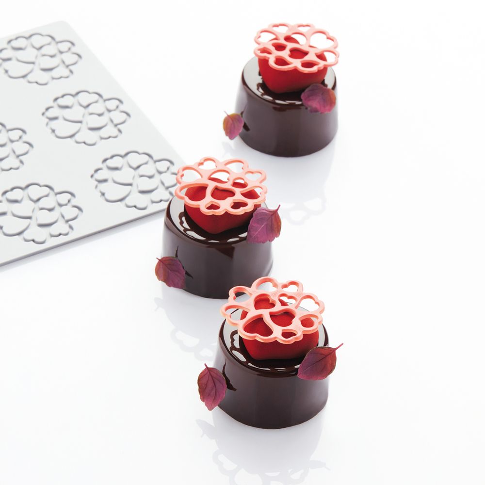 Silikonform Hearts 