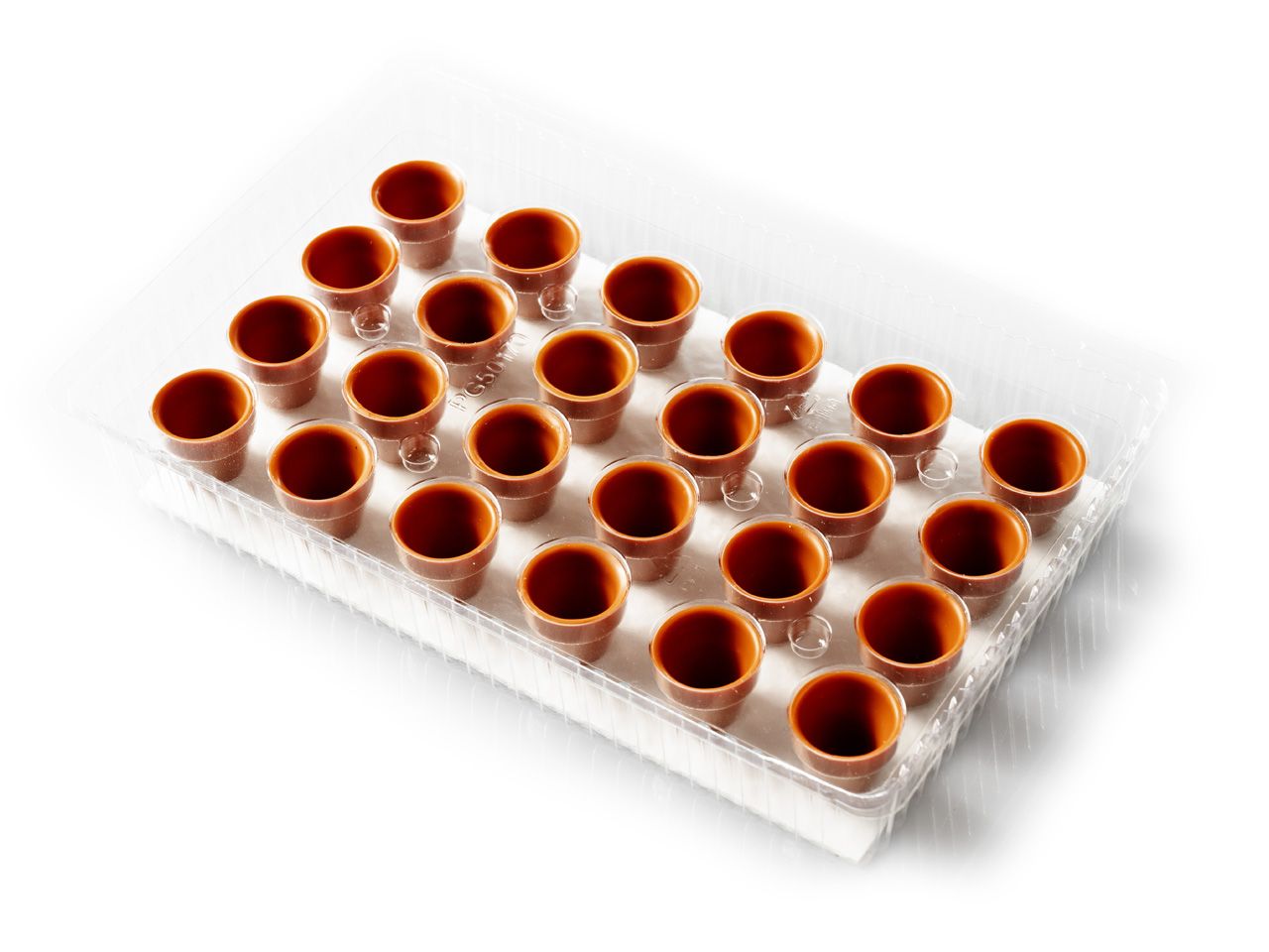 🪴 Essbare Blumentöpfe aus Schokolade – Cupcake & Cake Deko (VE 14 Stück)