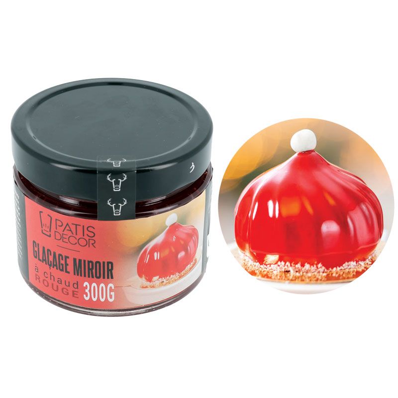 Rote Mirror Glaze 300 g – Gebrauchs­fertige  Spiegelglasur für Torten & Desserts Kopie