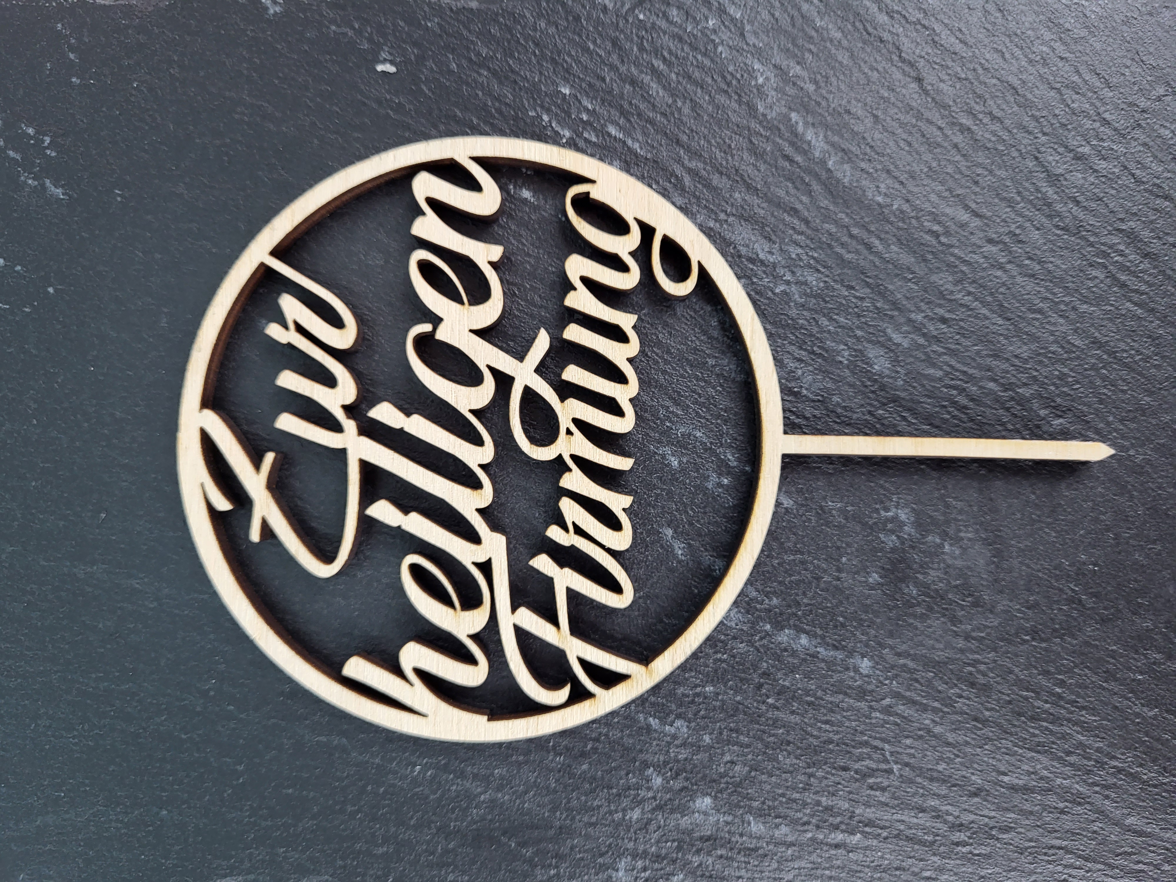 Cake Topper "Zur heiligen Firmung" Holz