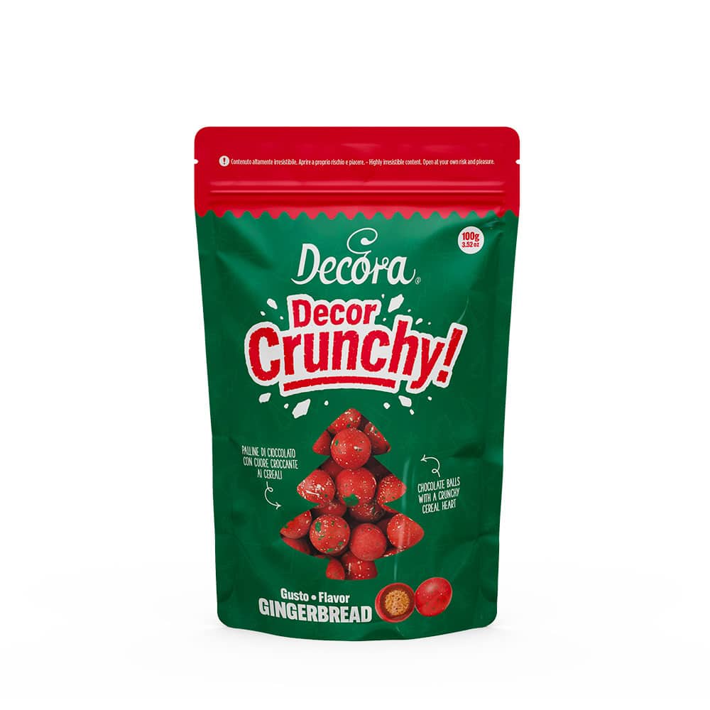 Crunchy Gingerbread Knusperkugeln Rot – 100 g