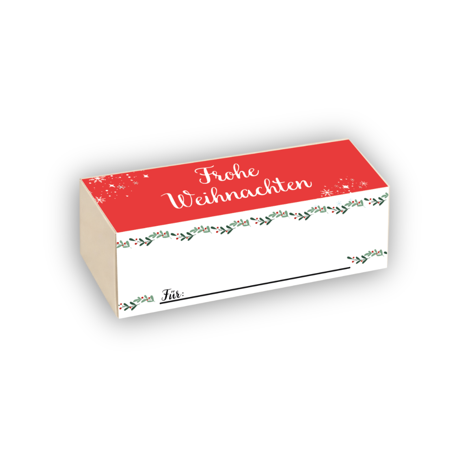 Pralinenverpackung Frohe Weihnachten – Weihnachts-Geschenkbox für Pralinen - 3er Set