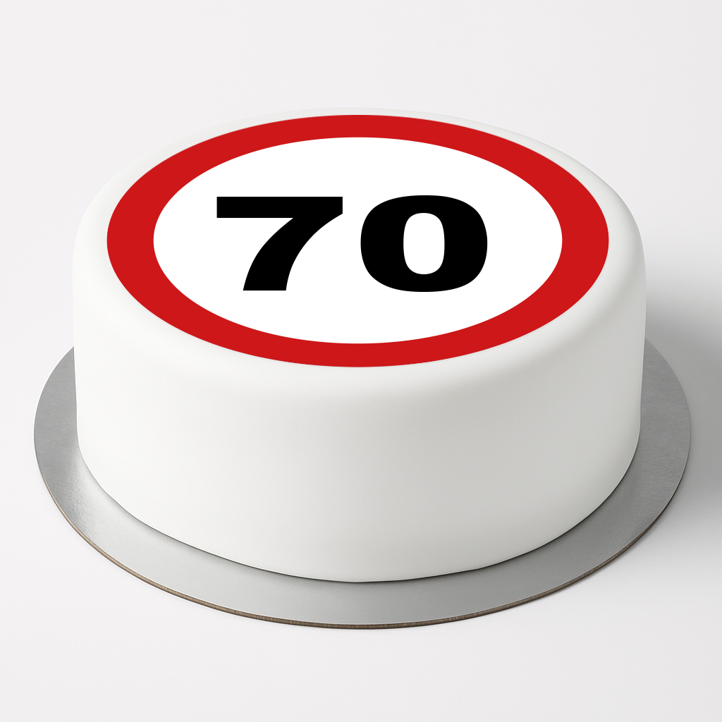 Tortenaufleger Zahl 70