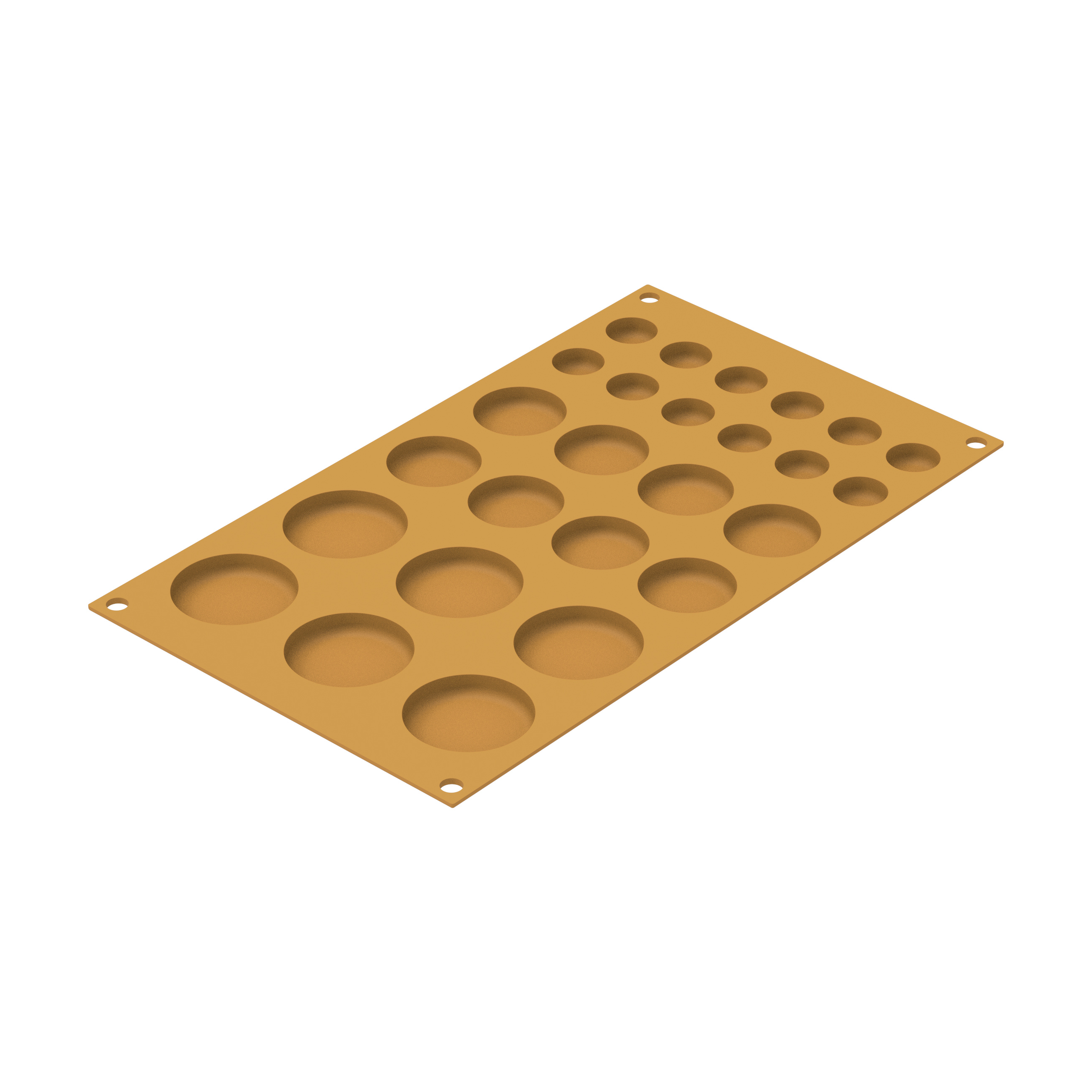 Silikomart Silikonform POIS – Dessertform Punkte Kreise 26 Kavitäten Profi