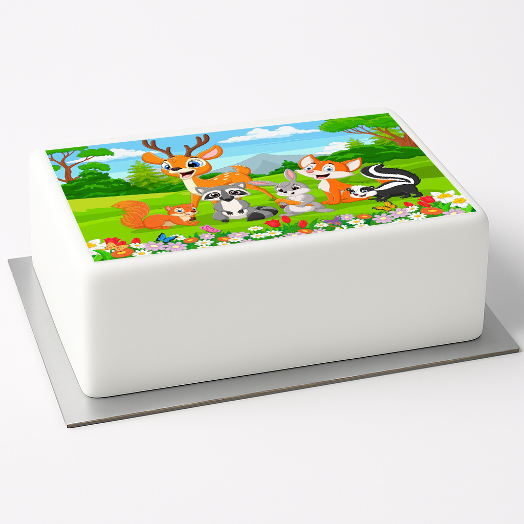 Tortenaufleger Waldtiere