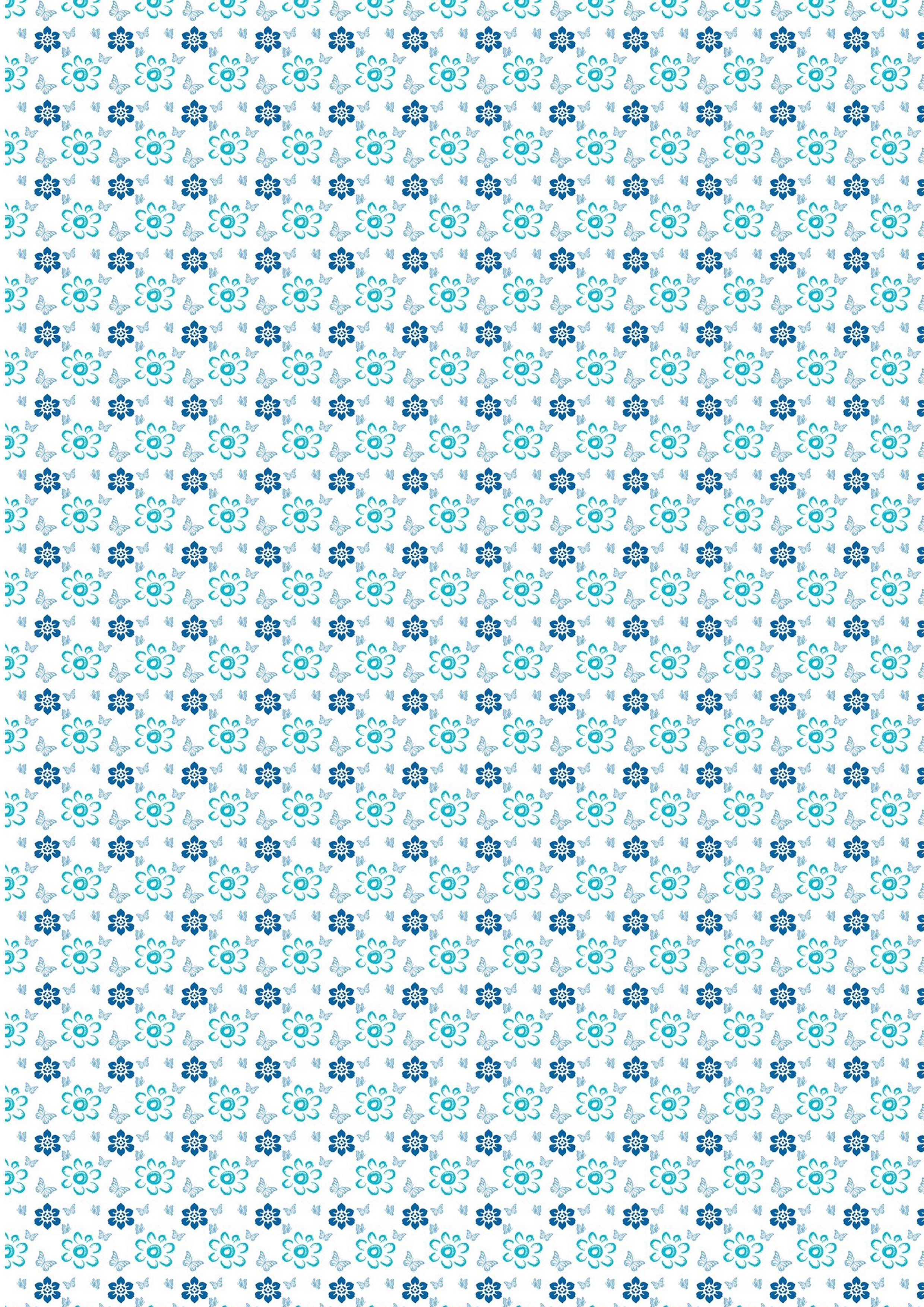 Wafer Paper / Oblatenpapier blaue Blumen