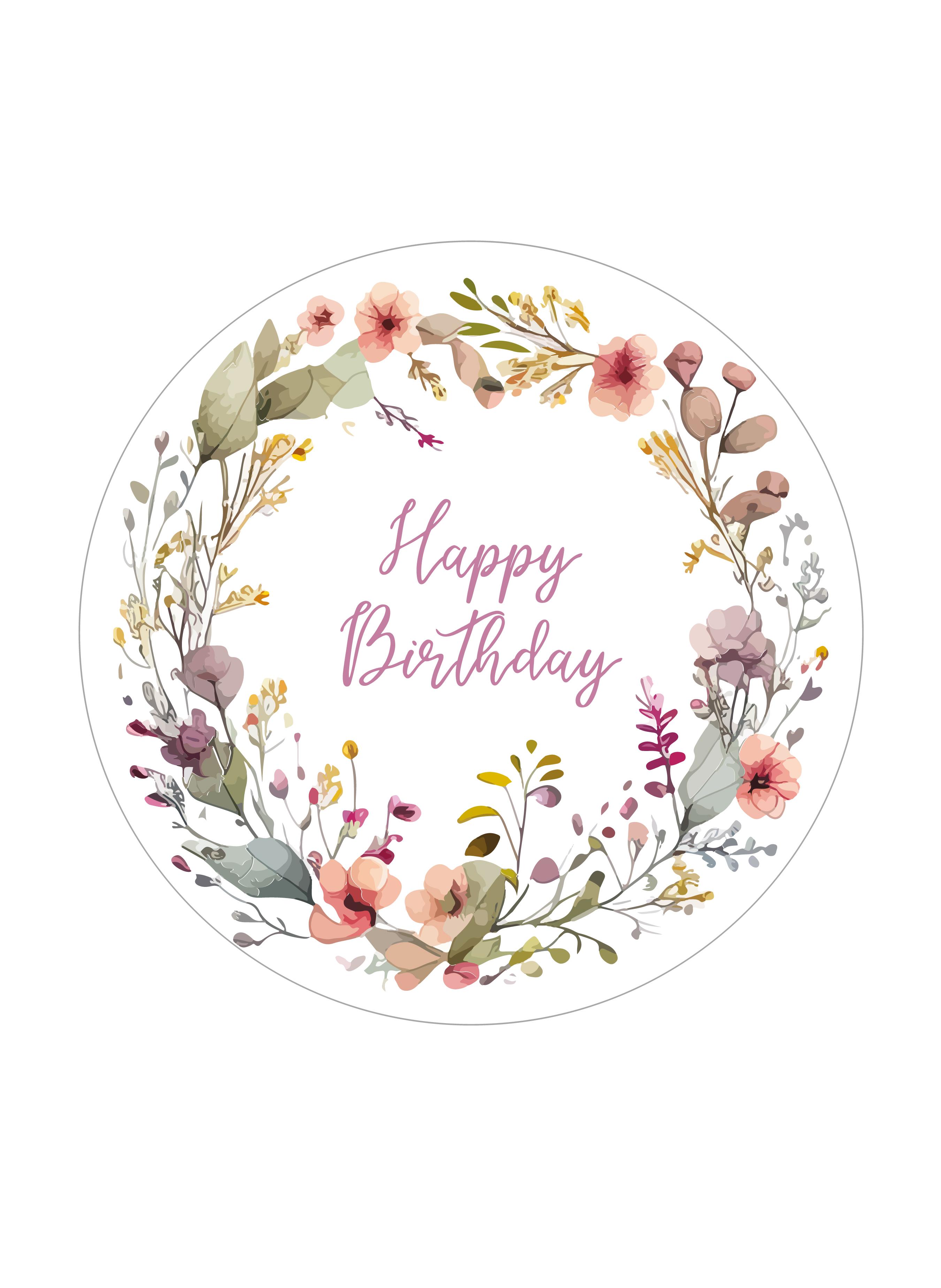 Tortenaufleger Geburtstag