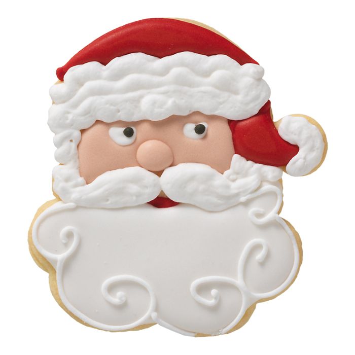 Ausstecher Weihnachtsmann-Gesicht
