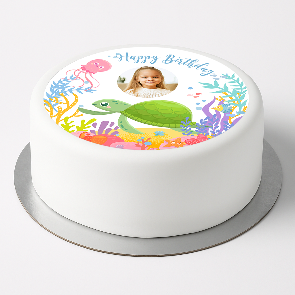 Tortenbild Meerestiere personalisiert