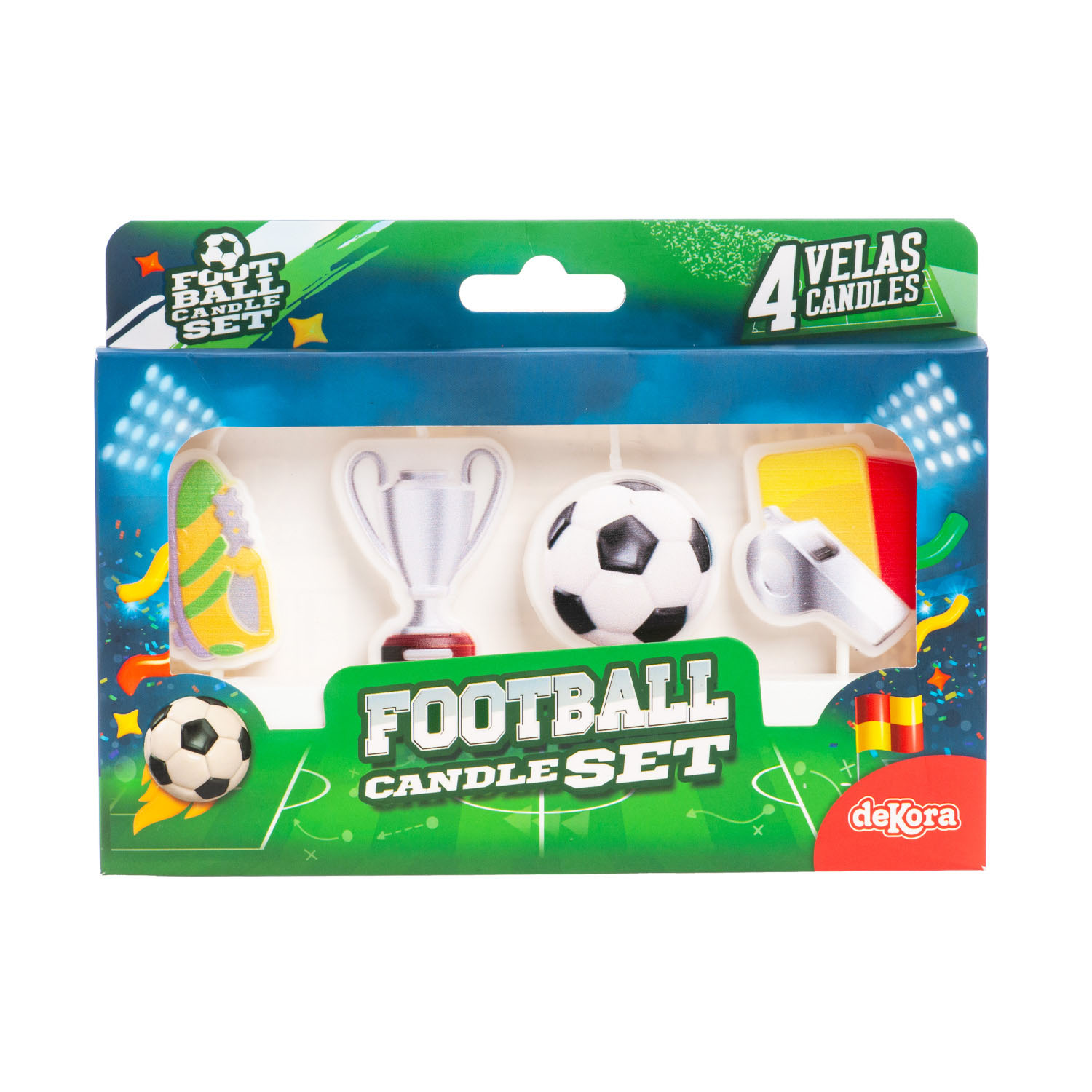 Geburtstagskerzen Fußball – 4 Modelle, 8 cm