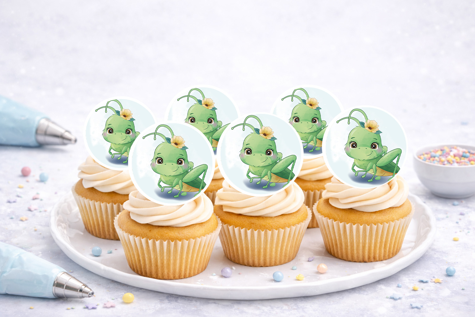 Muffinaufleger Grashüpfer