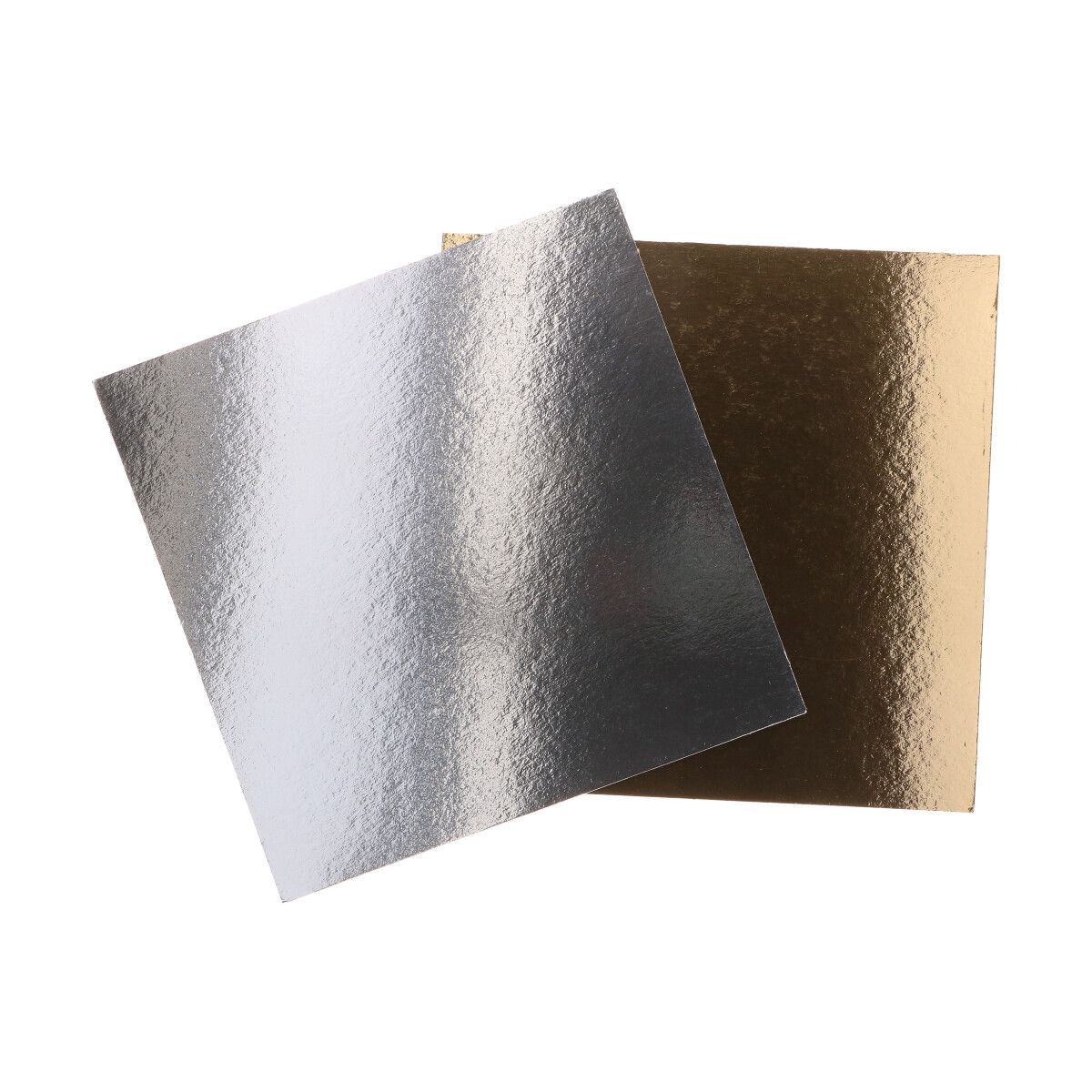 Tortenplatten-Set silber/gold 250x250mm