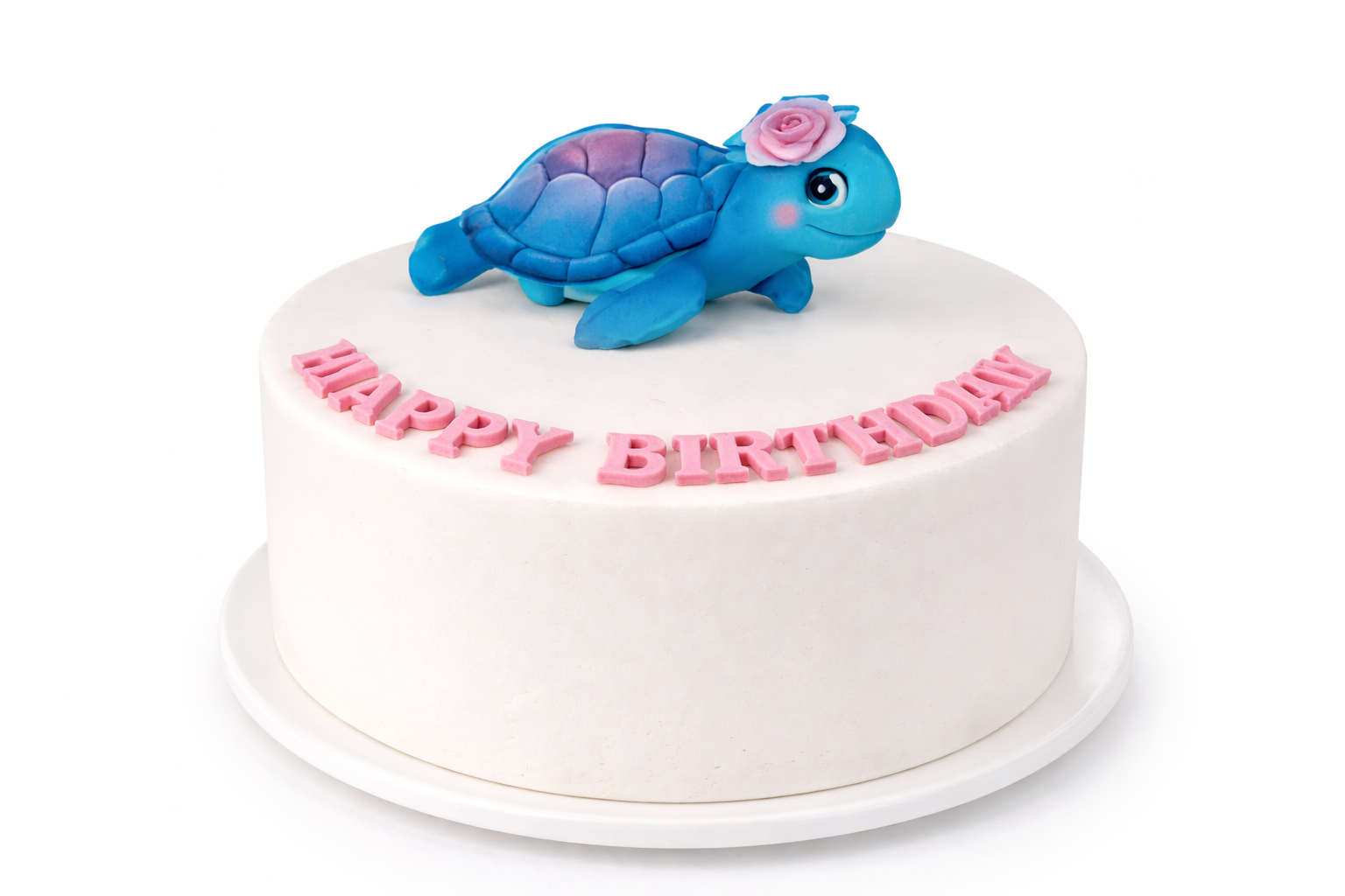 Cake Topper Schildkröte – Fondant Tortendeko für Kindergeburtstag & Tier-Mottoparty