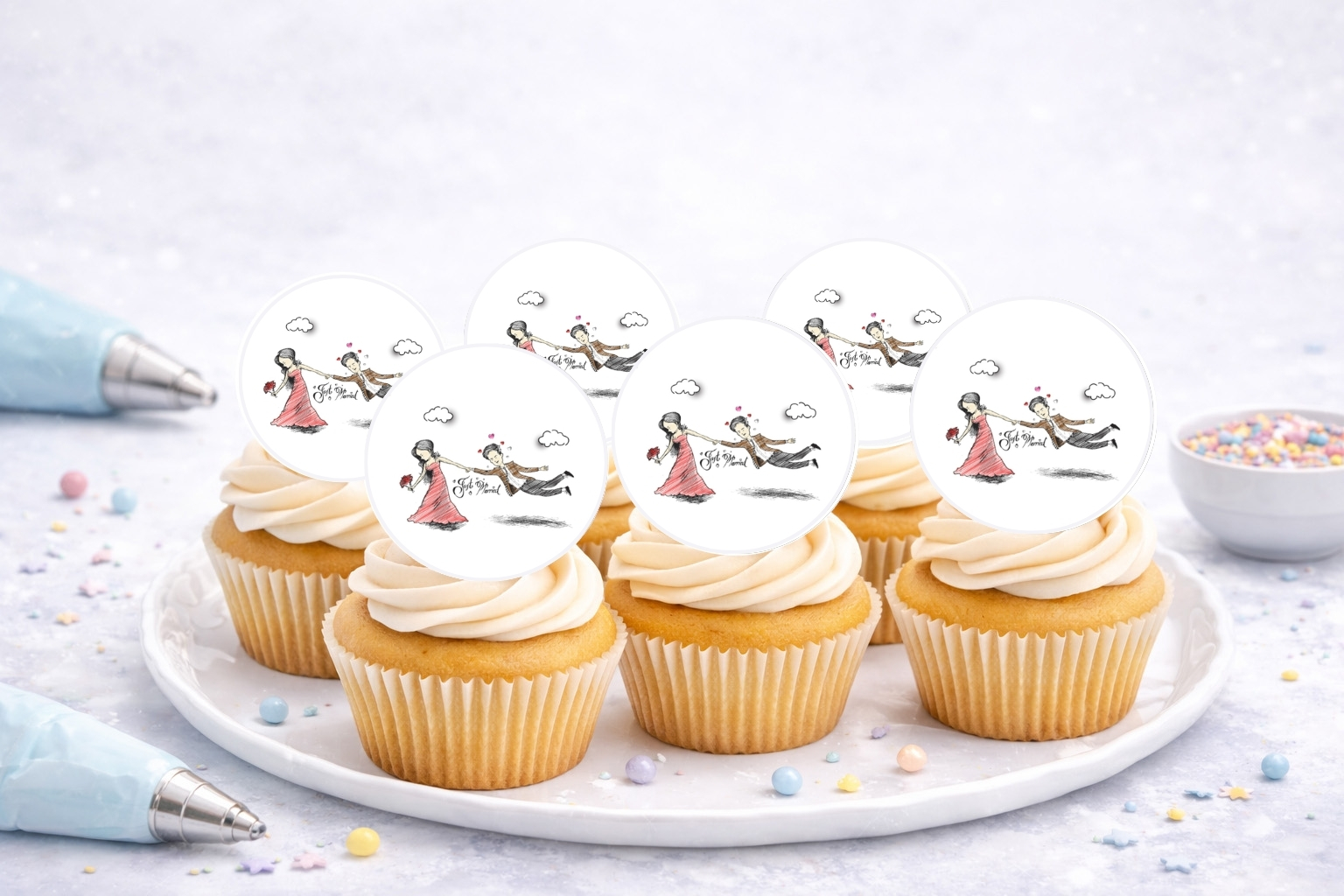 Muffinaufleger Hochzeit 