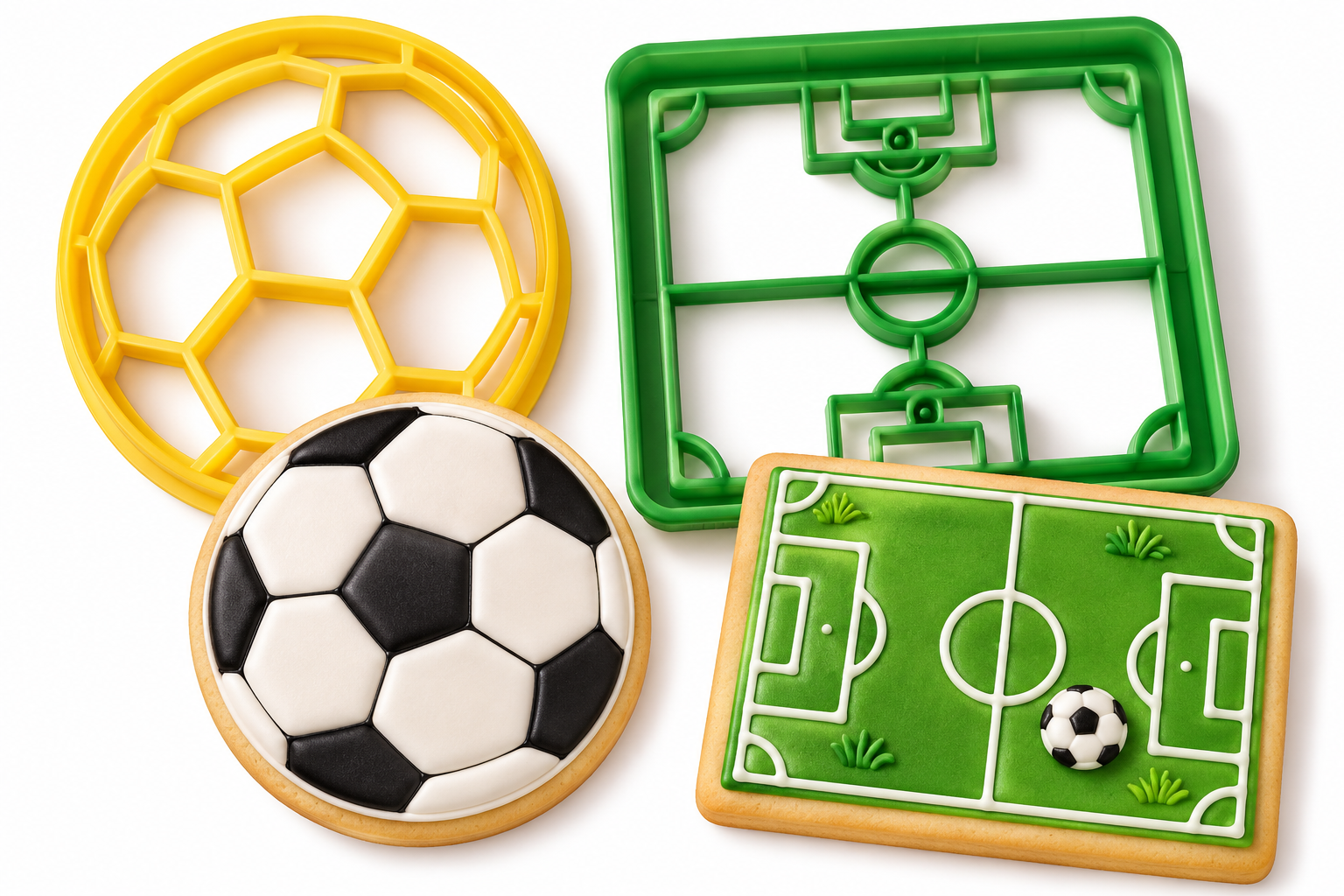 Fußball-Ausstecher-Set Goal – 2-teilig