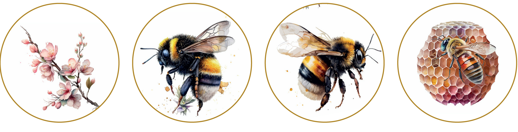 Muffinaufleger Bienen