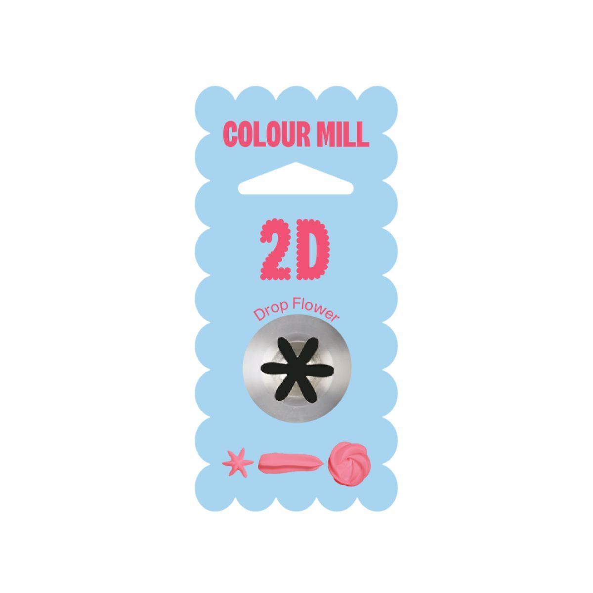 Spritztülle Colour Mill Piping Tip - 2D M Drop Flower