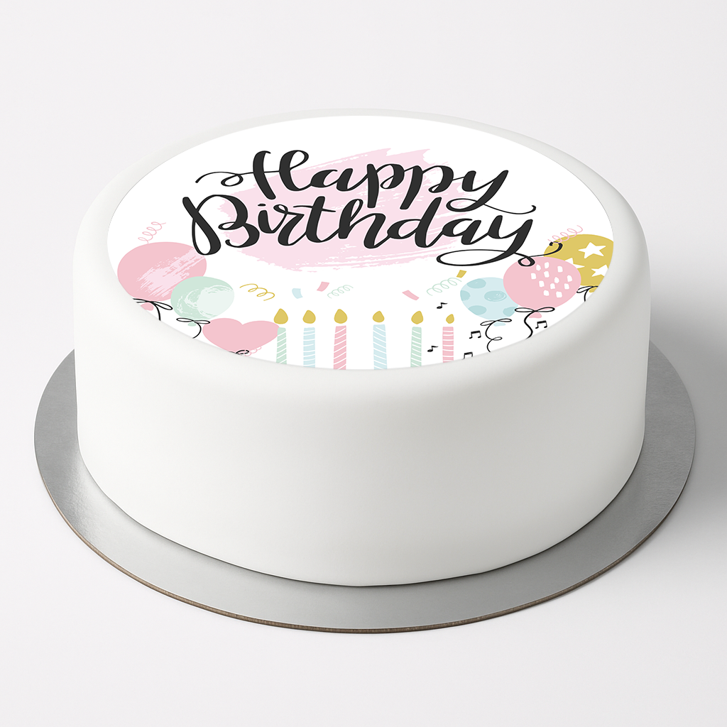 Tortenaufleger Happy Birthday