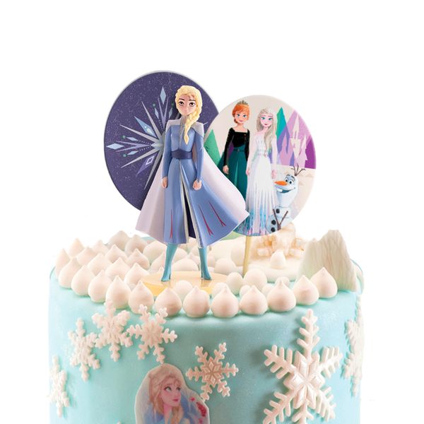 Dekorationsset für Elsa Torte – Perfekt für jeden Frozen Fan!