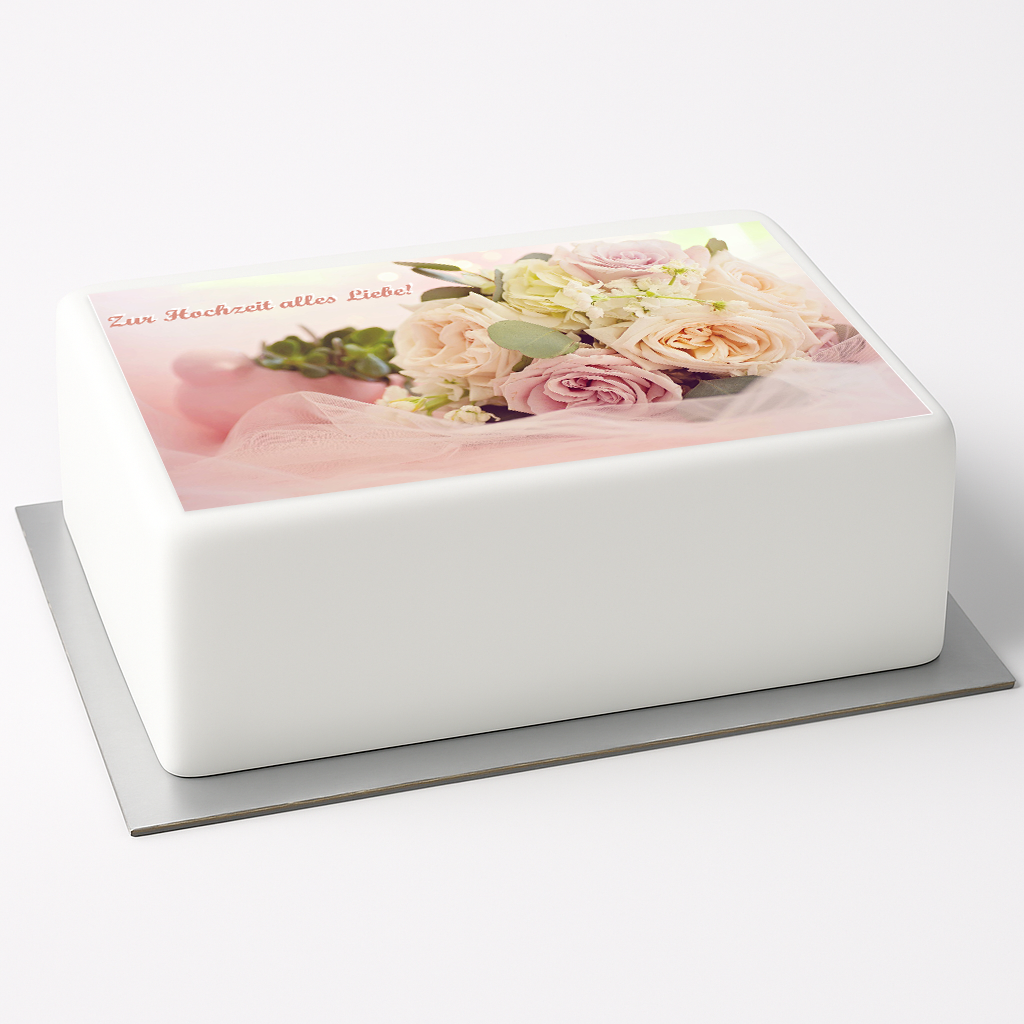 Tortenaufleger Hochzeit