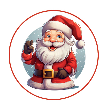 Keksaufleger Weihnachtsmann