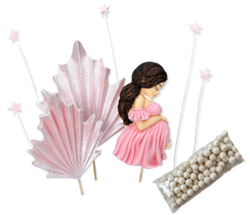 Cake Topper Zucker-Deko für Torten | Perfekte Babyshower-Tortendekoration Cake Topper Zucker-Deko für Torten | Perfekte Babyshower-Tortendekoration
